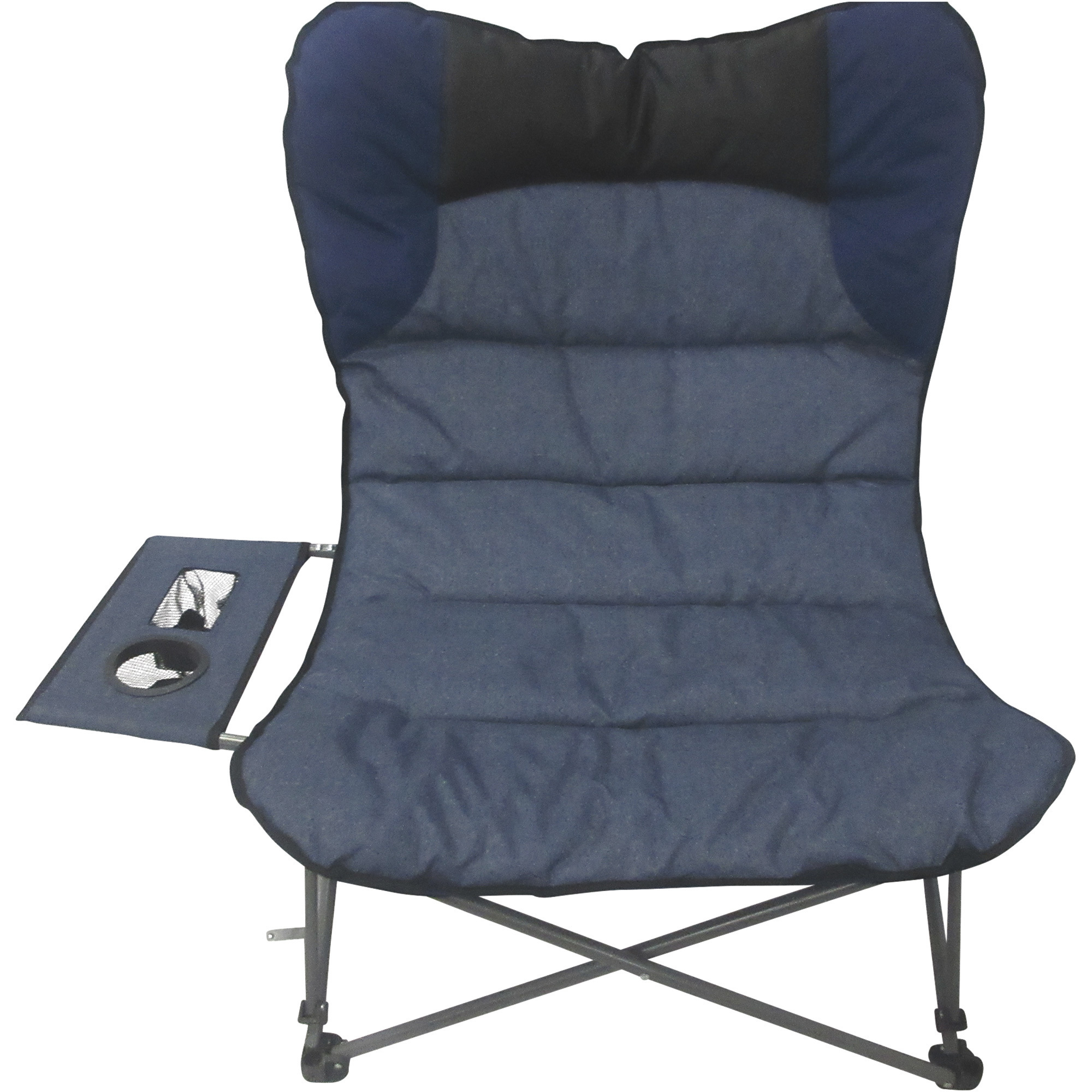 Timber Ridge Oversized Relax Chair with Side Table Carry Bag, Blue, 300-Lb. Capacity, Model# PTL-S21-FUR-068
